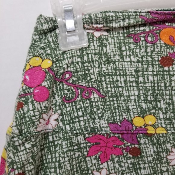 Free People skirt Small daisy floral cherry grape leaf print mini stretch summer - Picture 3 of 14